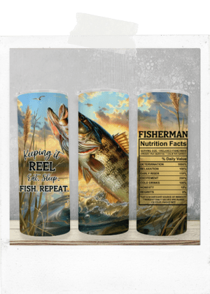 600ml Tumbler-Fishing-Keeping It Reel