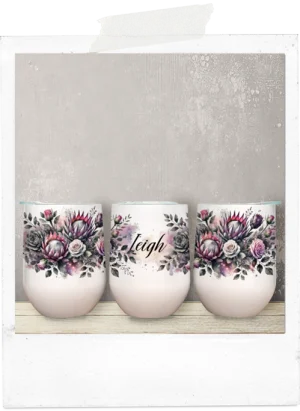Protea wine tumbler