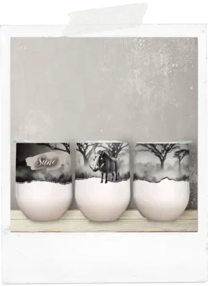 Wine Tumbler -Neutral Wildlife-Warthog