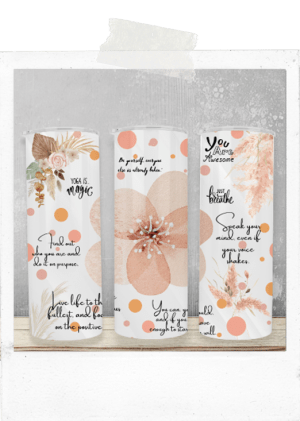 600ml Tumbler-Peach Motivation