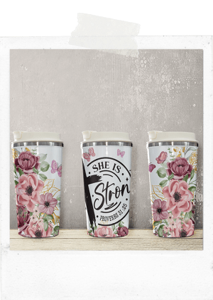 Latte Tumbler-She Is Strong
