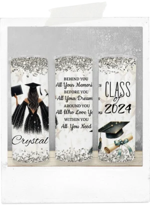 600ml Tumbler-Graduation Girl-Behind You