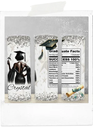 600ml Tumbler-Graduation Girl -Nutritional Facts