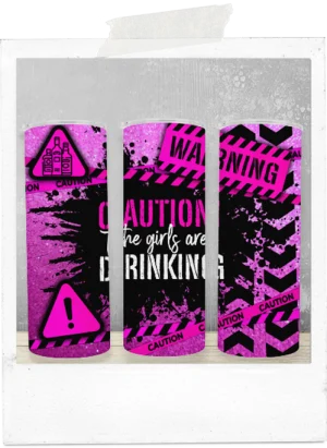 600ml Tumbler-Funny-Girls Drinking-Pink Glitter