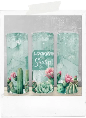 600ml Tumbler-Cactus-Looking Sharp!