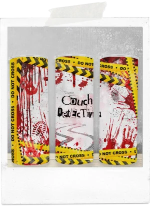 600ml Tumbler-Funny-True Crime-Couch Detective