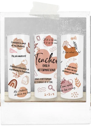 600ml Tumbler-Affirmations-Teacher