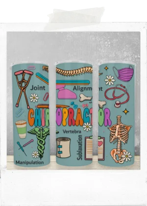 600ml Tumbler-Groovy Chiropractor