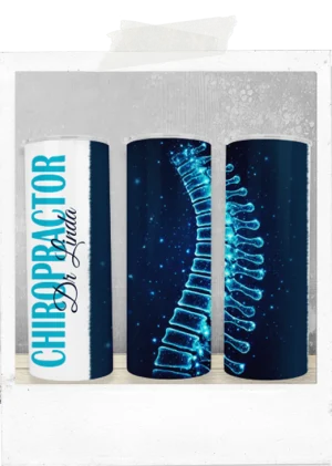 600ml Tumbler-Starry Design-Chiropractor