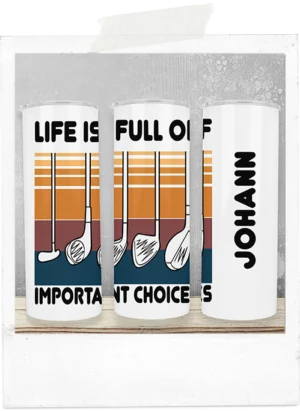 600ml Tumbler-Golf - Important Choices