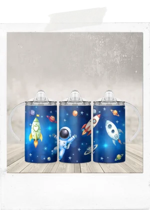 Sippy Tumbler-Blue Astronaut-Add a Custom Name