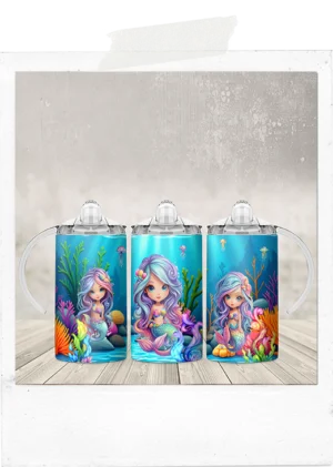 Sippy Tumbler-Mermaids-Add a Custom Name