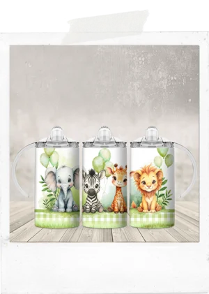 Sippy Tumbler-Safari Animals-Add a Custom Name