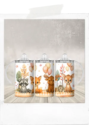 Sippy Tumbler-Woodland Animals-Add a Custom Name